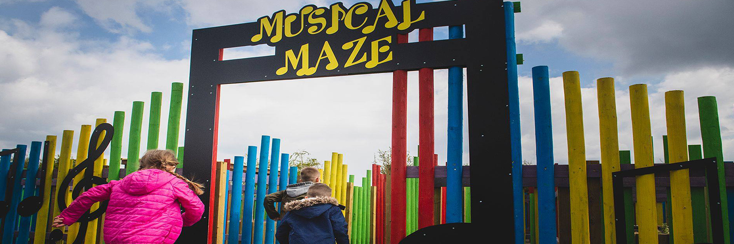 New Musical Maze Opens Down On The Farm, Staffordshire, UK - Percussion ...