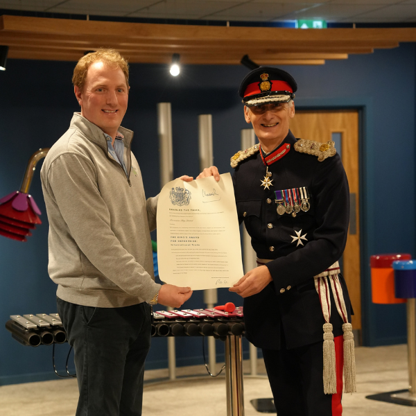 Blog - Jody With HM Lord-Lieutenant Nigel Atkinson Esq